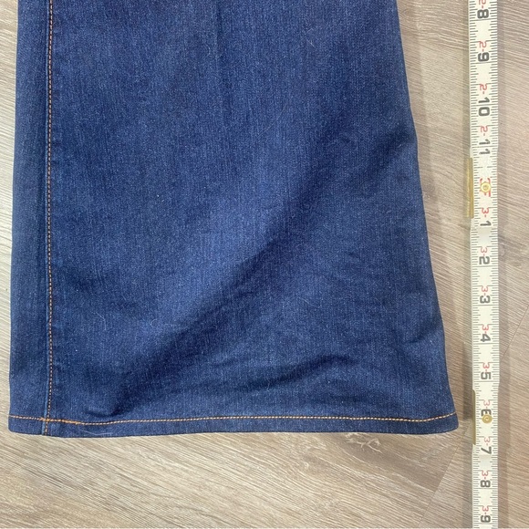 Blue‎ Wide Leg Flare Jeans 70s Inspired Size 8 - Picture 7 of 10